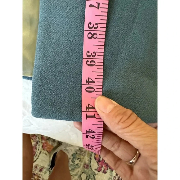 J.Crew lady day topcoat Blue Wool Collard Long Overcoat Size 4 - Picture 13 of 13